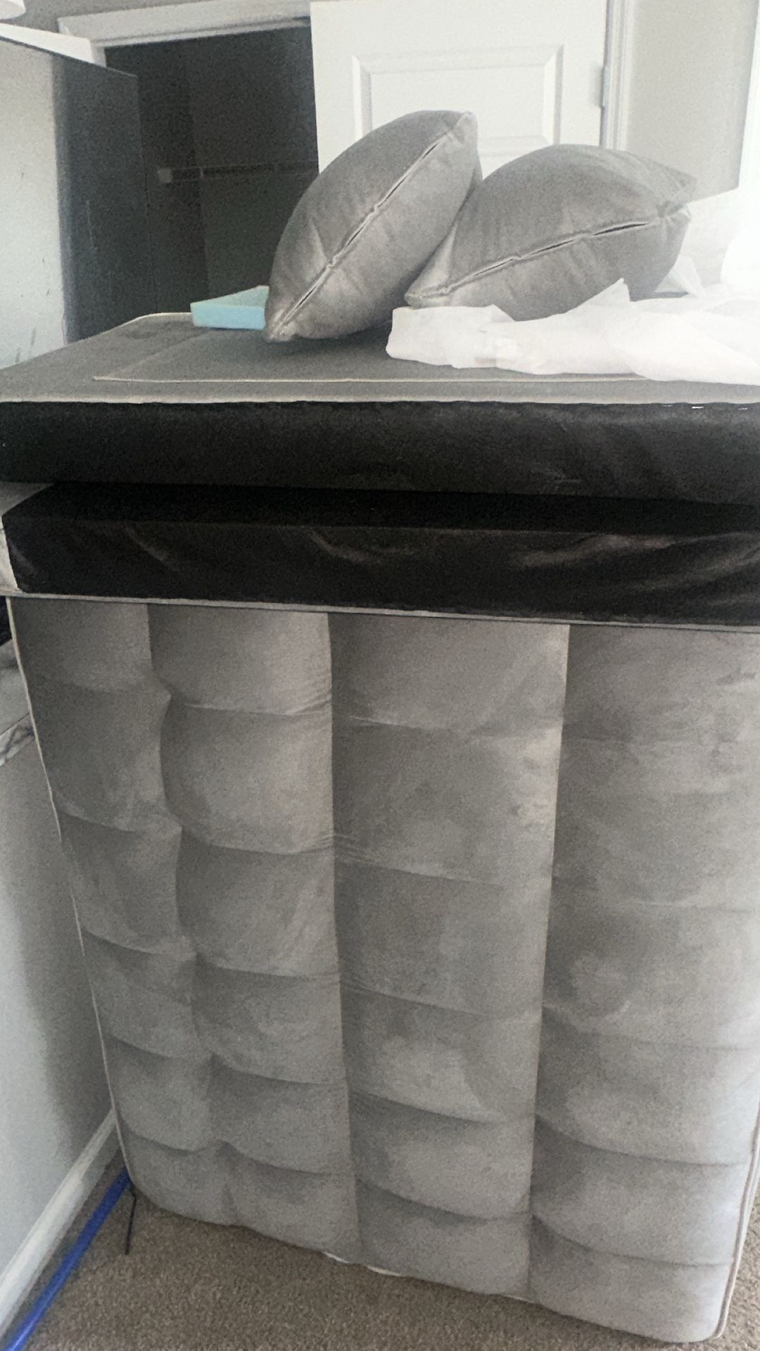 Sofa bed.