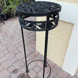 Heavy Wrought Plant Stand Woodard Style MCM