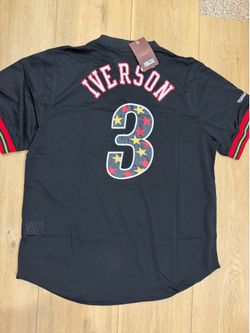 Allen Iverson Sixers warm up Jersey