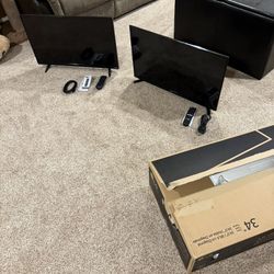 2 TVs and Monitor For Sale