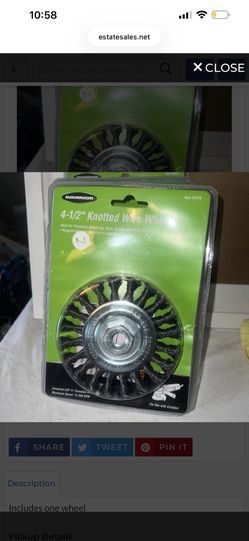 4.5" knotted wire wheel LOT