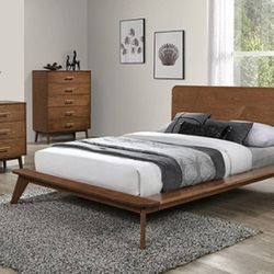 Stathell MCM Queen Platform Bed 