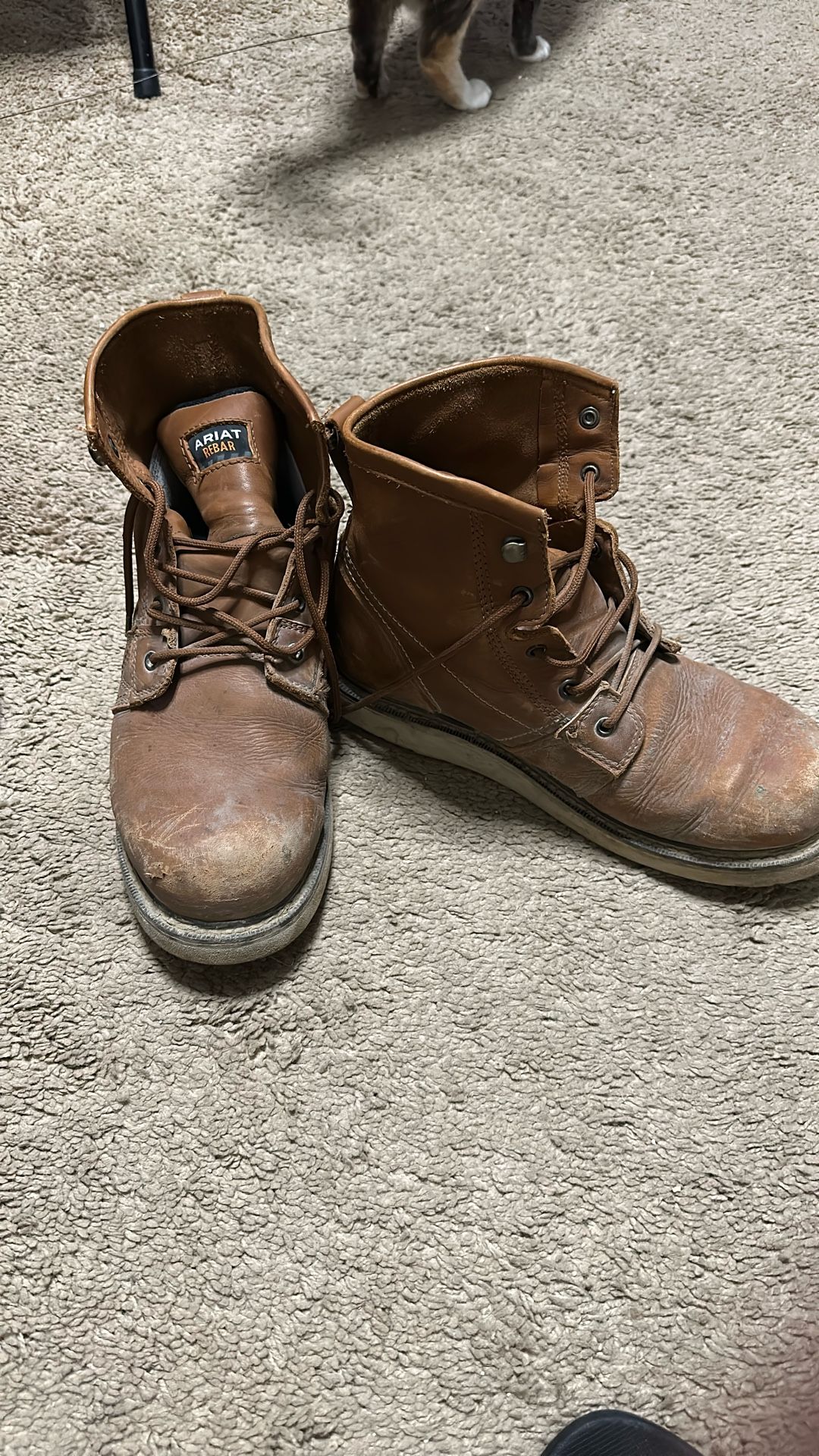 Men's Ariat 6" Rebar Wedge Boots Size 10