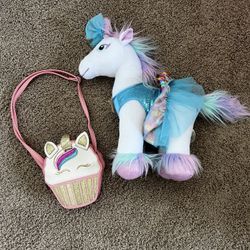 Unicorn purse and Build A Bear Bundle