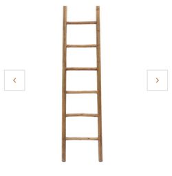 Rustic 6ft Decorative Ladder – Wooden Blanket Ladder for Farmhouse Décor