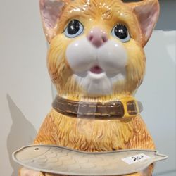 Ceramic Cat Cookie Jar