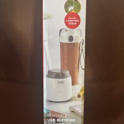 DASH Portable USB Blender - White - Blender with Cup for Smoothies Shakes Juice