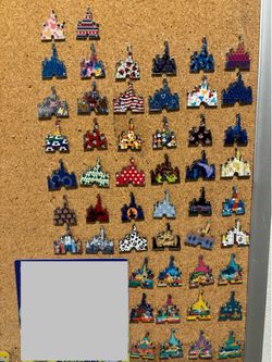 Authentic disney pin castles