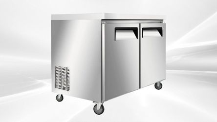 NSF 36 Ins Undercounter 2 Solid Doors Freezer AUF-0976