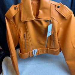 Women’s Casual LY Varey Lin Street Wear Orange Coat Size XS New With Tag 