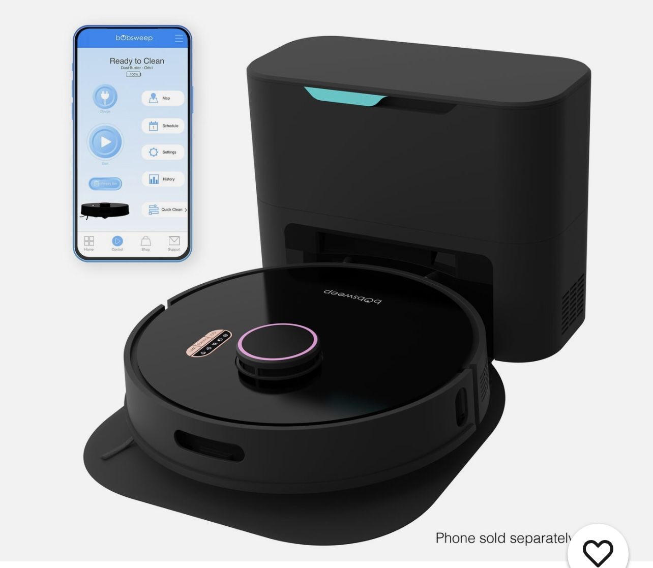 The bObsweep Orb-i Robot Vacuum 100-Day-Self Empeting Bin