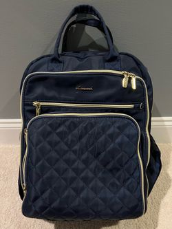 Blue Diaper Bag / Backpack and Changing Mat
