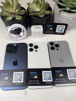 iPhone 15 Pro Max Unlocked Most Colors Available Works  Mexico!, Verizon, AT&T, CRICKET, Tmobile, Metro PCS, INTL+ 14 Day Included Warranty!