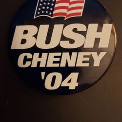 George W Bush Dick Cheney 04 Presidential Campaign Button 2 Inches Election