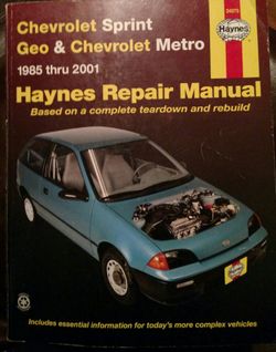 Metro and sprint Repair manual