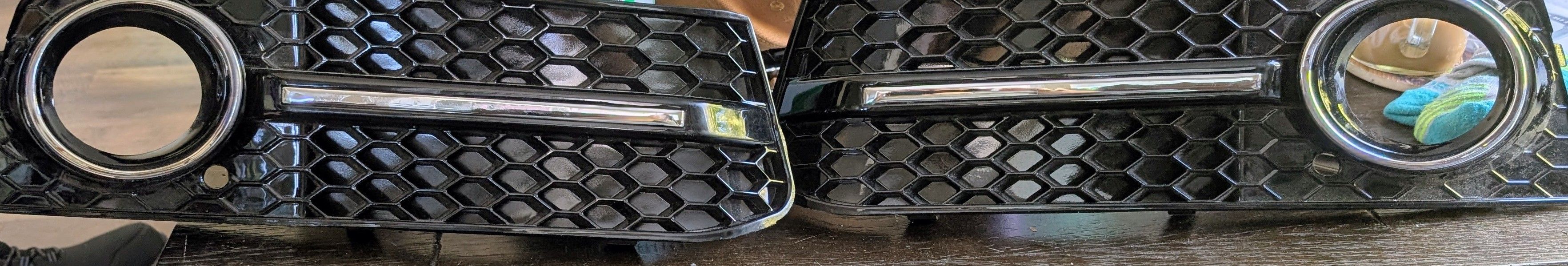 Fog Light Grille for an Audi A4 B8