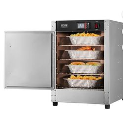 VEVOR Hot Box Food Warmer, 4-Tier Concession Warmer with Water Tray, 