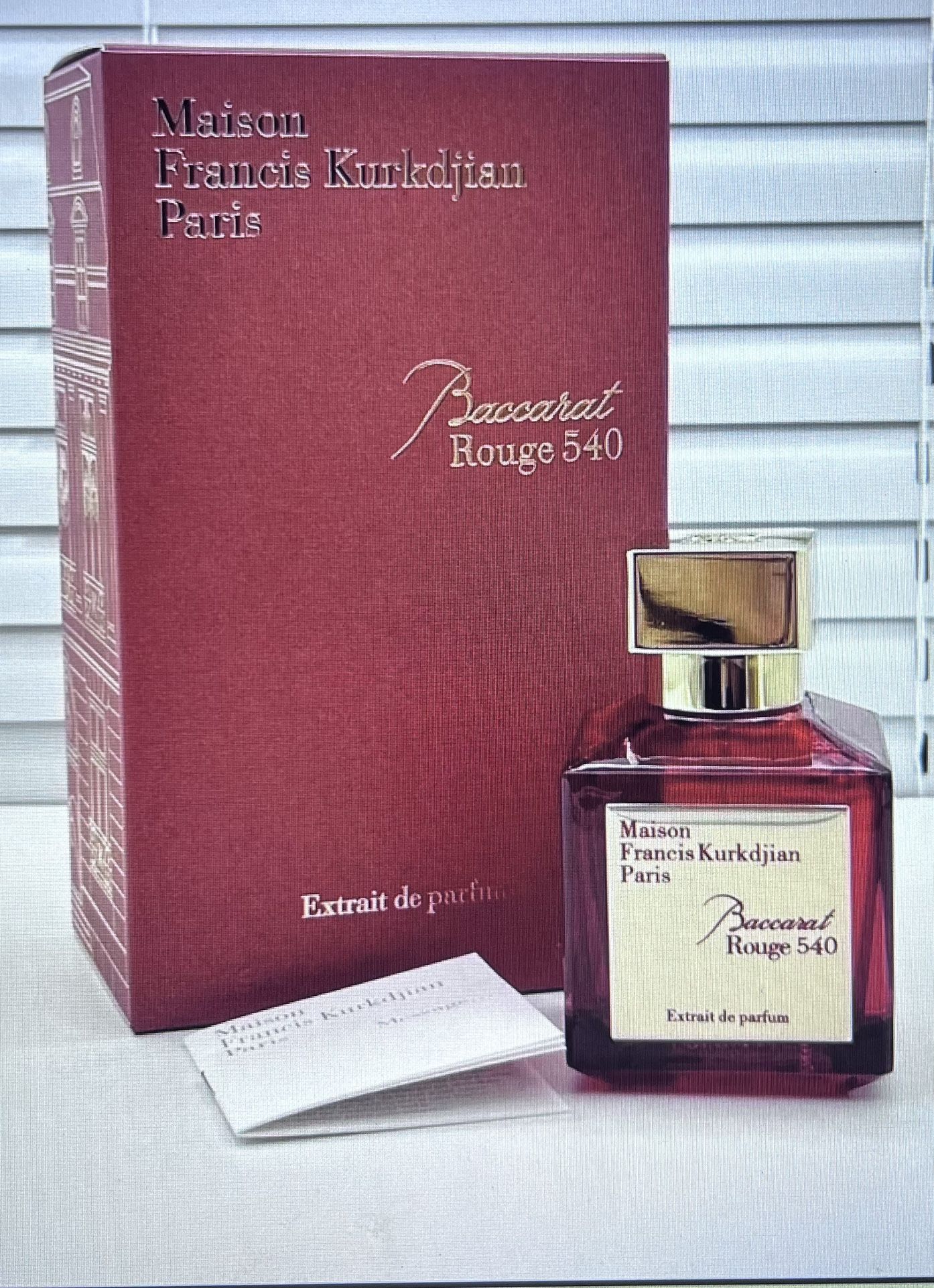 Baccarat Rouge 540 70ml Bottle Red