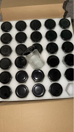 Hexagon jars set of 30