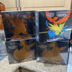 Pokémon Elite Trainer Boxes - Champions Path, Hidden Fates & Shining Fates