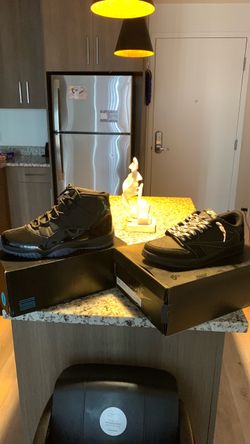 Black Travis Scott lows & gamma blues Size 11