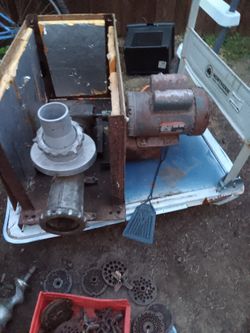 Electric meat grinder with all accessories