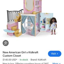 American Girl Doll Custom Closet 