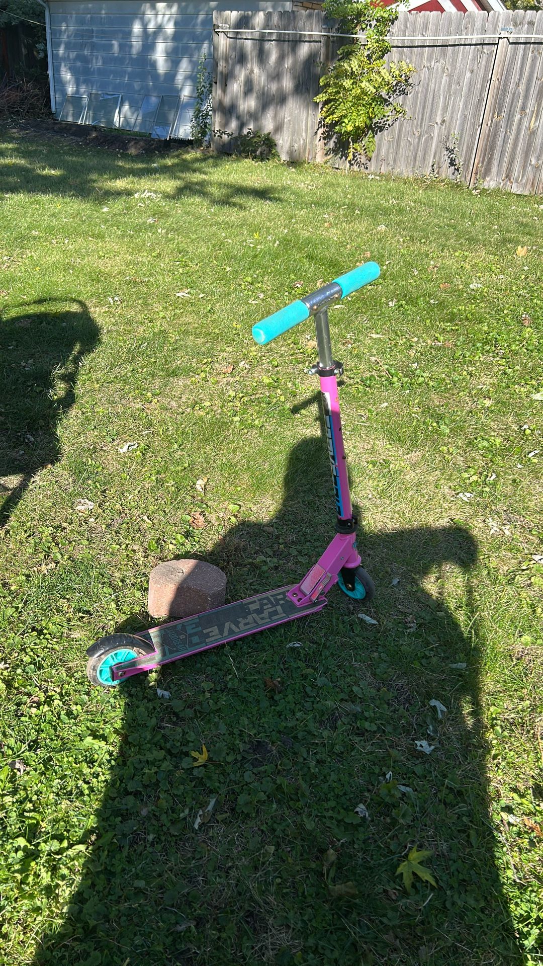 MADD Gear Carve 100 Purple Pink Teal - Folding Aluminum Kick Scoote