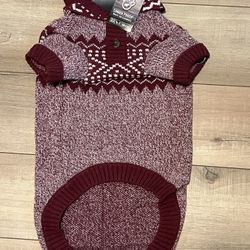 Canada Pooch Collingwodd Fair Isle Dog Cargo Cardigan Sweater (40-47 Lb) 22" Retail $58