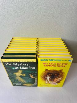 Lot of 18 Vintage Nancy Drew Flashlight Series HC + #4 & #52 NOS Carolyn Keene