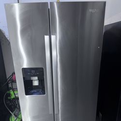 Whirlpool Refrigerator 36 "width Stainless Steel 