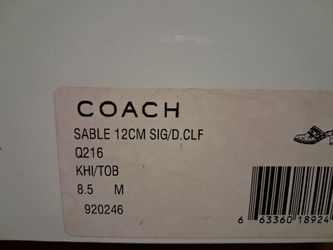 Coach Sable 12CM Heel Mules Size 8.5