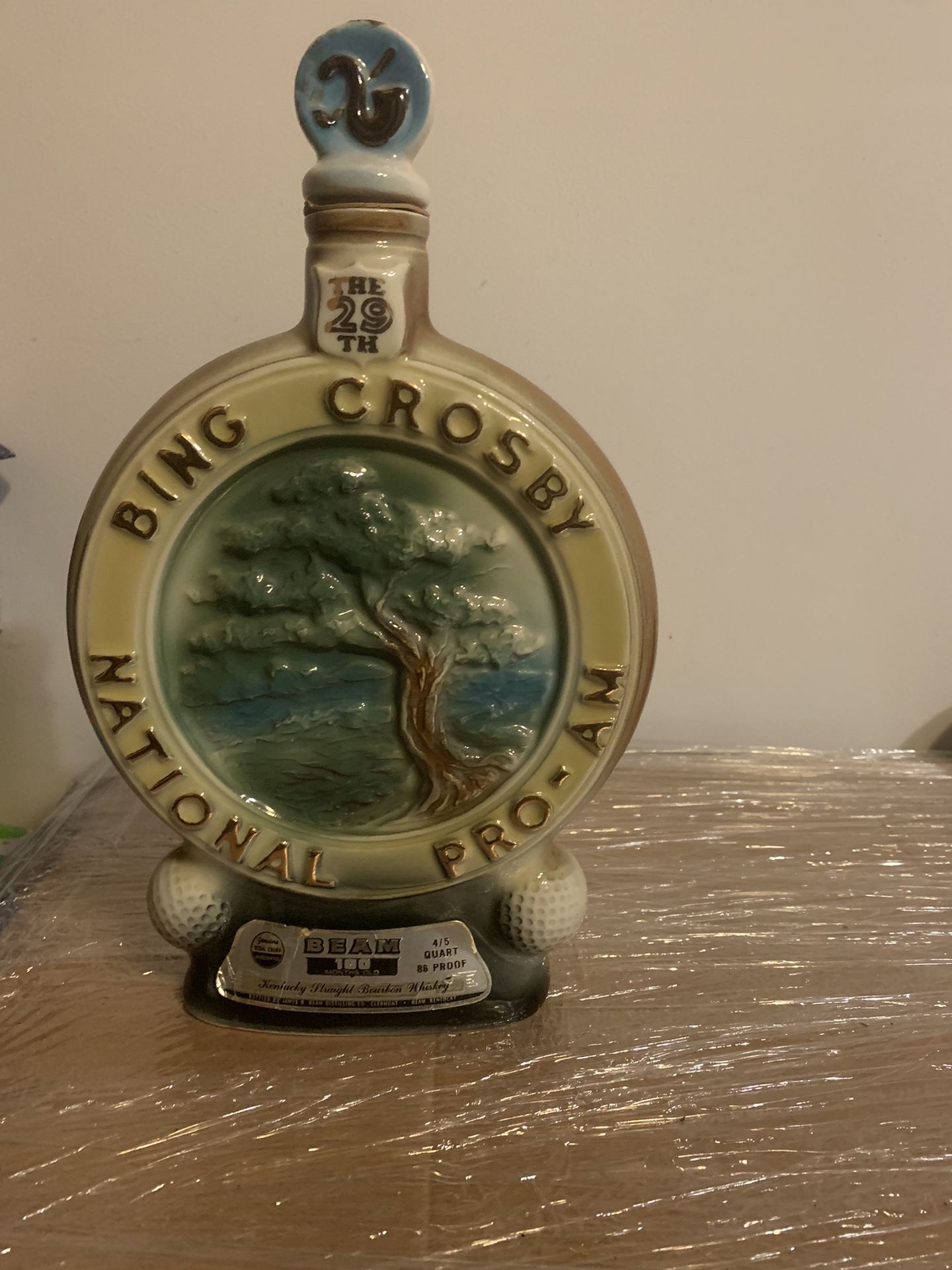 Bing Crosby 1970 Pro Am Decanter 
