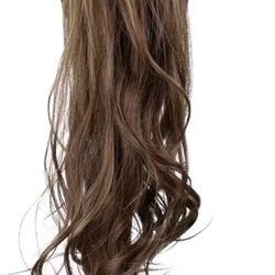 32" Synthetic Wrap-Around Ponytail Extensions Clip-In Hairpiece for Women M2-30