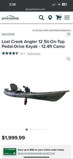 Lost Creek Angler 12.4’ Kayak