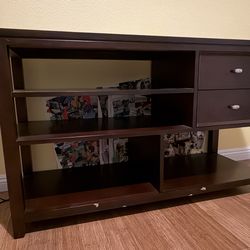 Console with drawers & shelves