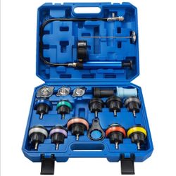 VTG VOGTEN 18PCS Coolant Pressure Tester Kit,Radiator Pump Pressure Tester Kit..
