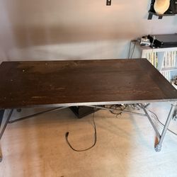 Restoration Hardware Flatiron Desk 72” – Reclaimed Elm & Steel