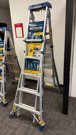 Werner 24ft Multi Max Pro – 5-in-1 Extendable Heavy-Duty Ladder (375lb Rated)
