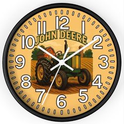 John Deere Faith Family And Farming Glow In The Dark Wall Clock New!