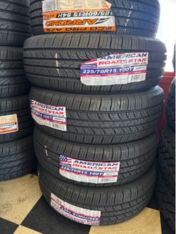 ✔️✅225/70/15 vendo set de llantas nuevas América