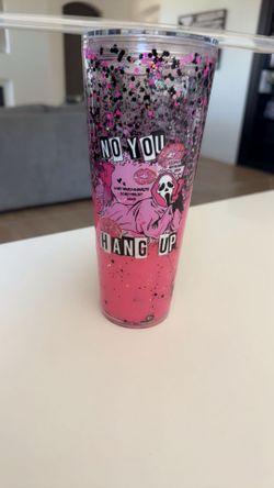 NEW 24oz Ghost Face lava snow globe cup