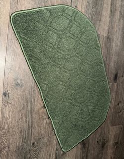 Green rug