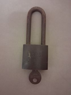 Vintage American USPS Brass Padlock