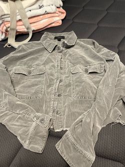 Gray cropped jacket