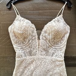 Wedding Bridal Dress Boho/ Beach/ Country/Lace/Corset