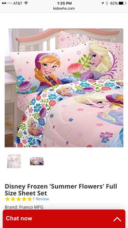 Elsa twin sheet set
