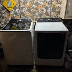 Large Capacity Washer Dryer Set 
