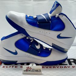 Nike Zoom LeBron 6 – Blue/White (Men’s 16) – Excellent Condition**
