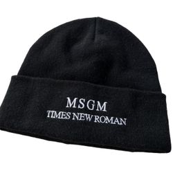 MSGM Embroidered Beanie Hat